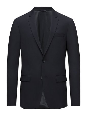 Stretch Wool Slim Suit Blazer Navy Calvin Klein