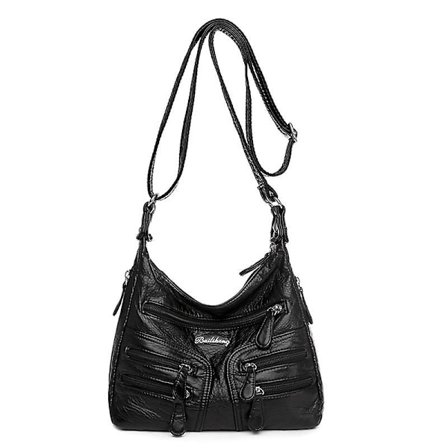 Håndveske Luksus Håndvesker Dameveske Designer Skuldervesker for Kvinner Skulderveske Dame Punger og Lommebøker Sac A Main Femme Bolsa(Svart)