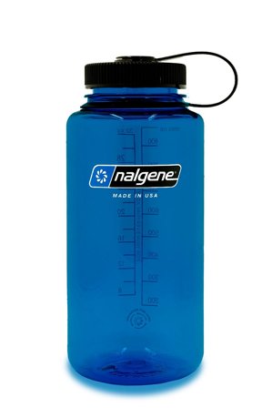 Nalgene Wide Mouth Drikkedunk Blue 1000 ml, Sport & Velvære, Drikkedunke & Shakers, Drikkedunke