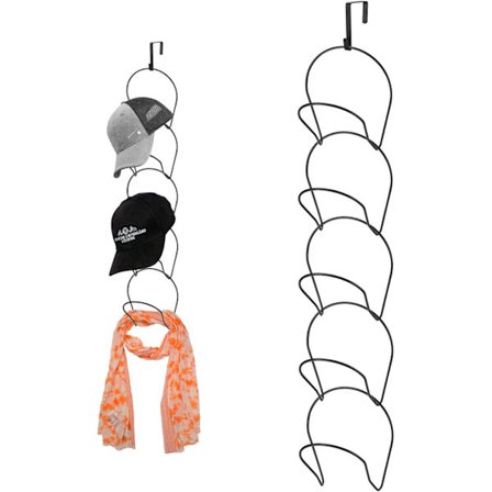 5 stk. svart caps holder, baseball caps holder organizer, vegg M