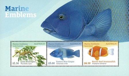 Australien - Fisk - Postfrisk miniark