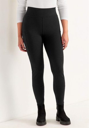 Cellbes of Sweden - Leggings med sidelommer i sort til damer i størrelse 54/56