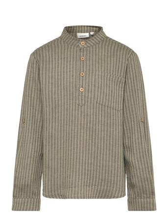 Nmmlanu Ls Loose Shirt Lil Tops Shirts Long-sleeved Shirts Green Lil'Atelier