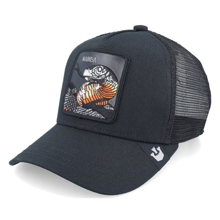 Goorin Bros. - Sort trucker Kasket - Kids Little Mamba Black A-Frame Trucker @ Hatstore