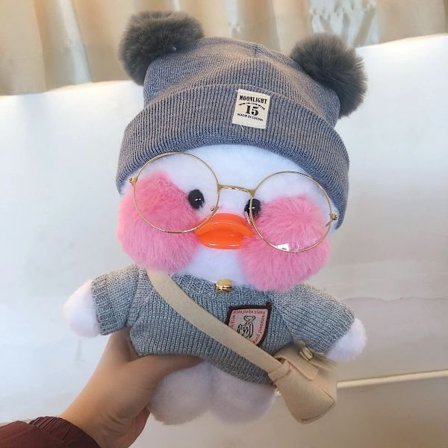 Kawaii Tegneserie LaLafanfan 30cm Cafe And Plysj Leke Utstoppet Myk Kawaii And Dukke Dyrpute Bursdagsgave til Barn