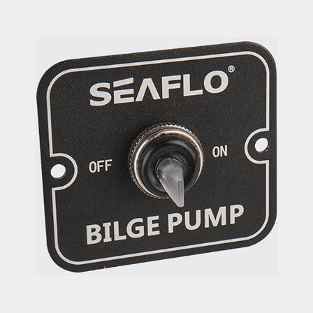 Bedienfeld für elektrische Bilgenpumpe SEAFLO 2-Way Switch Panel, 12/24V, ohne Sicherung - Boot