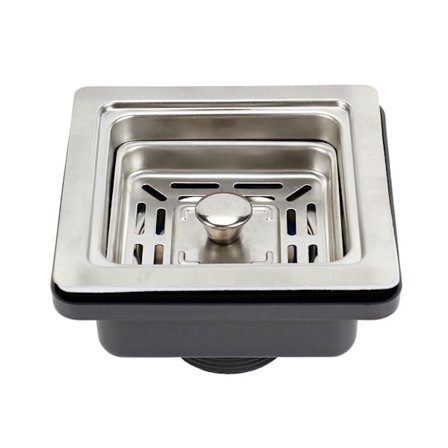 (4,5 cm) Kvadratisk afløbsrist i rustfrit stål til køkken og badeværelse