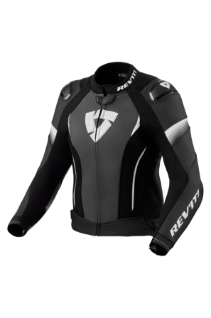 Motorradjacke Rev'It! Xena 4 Pro Damen Schwarz/Weiß 40