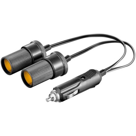 Cigarettænder Y-fordeler til køretøjer, 12 V, 0,2 m