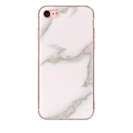 Vit och grå marmor- skal för iPhone 7/8/SE Vit