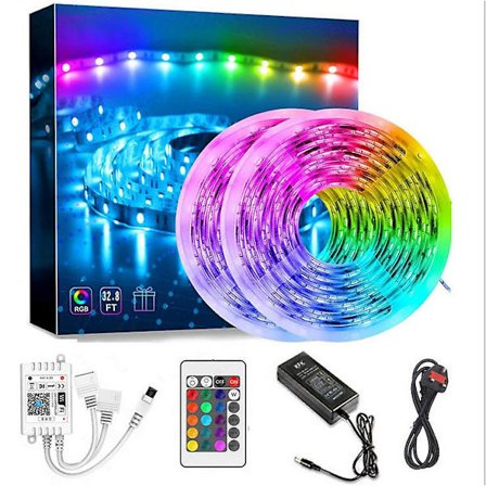 15 Meter Smart LED Färgskiftande Ljus, Med Applikationskontroll, Sovrum, Rum