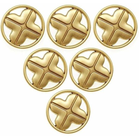 Skåpslådor drar, eleganta runda guld koppar blommor, handtag