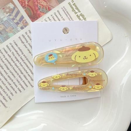 2 kpl Anime Hiusneula Kawaii Hiustarvikkeet Päähineet Hiusklipsi Yellow