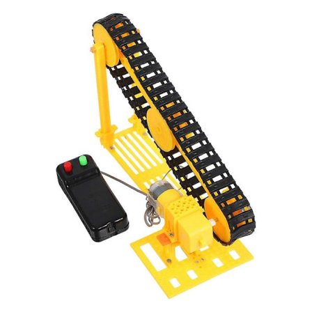 1 Set Transportband Modell Byggmaterial Vetenskap Experiment Projekt Montera Leksak[D] Gul 20.80X12.50X7.50CM