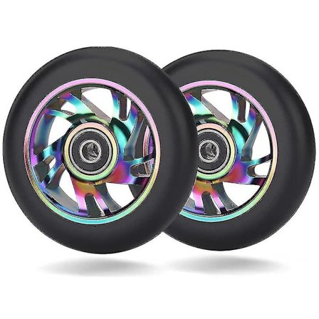 2 stk. 100mm Scooter Reservehjul Med Leje Stunt Scooter Høj Kvalitet
