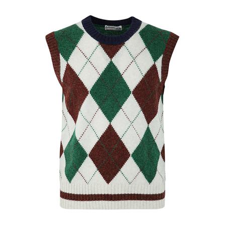 Ballantyne Round-neck Strik Grøn, Herre Slipover