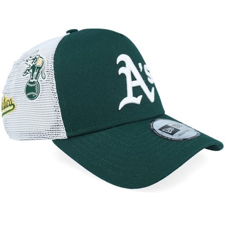 New Era - MLB - Green - trucker - Cap - Oakland Athletics Multi Patch Dark Green/White A-frame Trucker - Hatstore