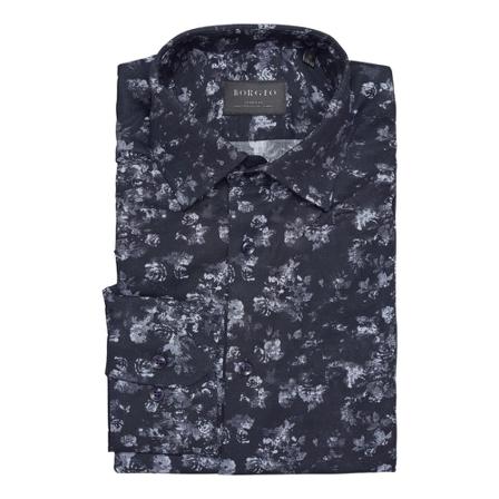 Borgio, koszula calimera 00293 długi rękaw granatowy slim fit 164/170 39 Niebieski, Mężczyzna, Rozmiar: 2XL