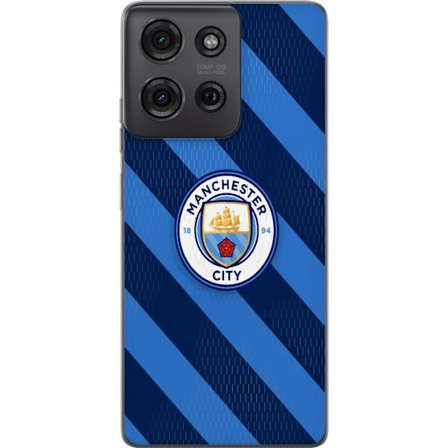 Kompatibelt Mobilskal till Motorola Motorola Moto G75 Paris Saint-Germain klubbmärke med Eiffeltorn, blå cirkulär logotyp med röd mittlinje och de