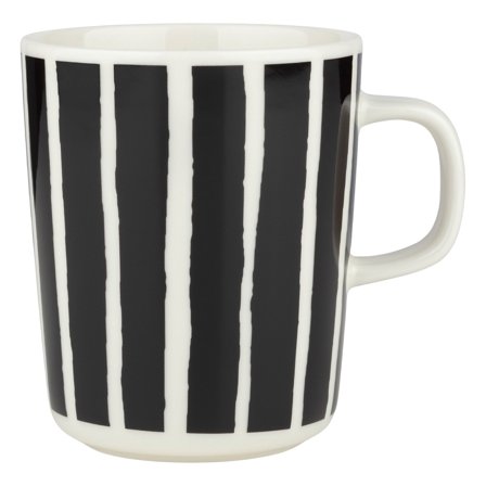 Marimekko Piccolo krus 2,5 dl, hvid/sort - Hvid, sort | KitchenOne
