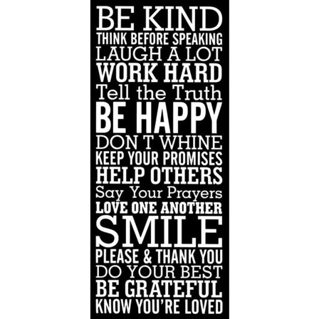 Väggord - BE KIND STOR