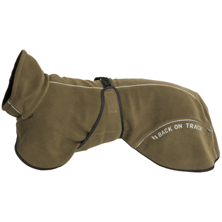 Back on Track Bay Fleece Coat Low Set Tail 70 cm Olive