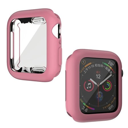 Apple Watch Series 6 / 5 44mm mjuk gloss hållbar ram - rosa