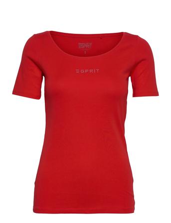 T-Shirts T-shirts & Tops Short-sleeved Röd Esprit Casual