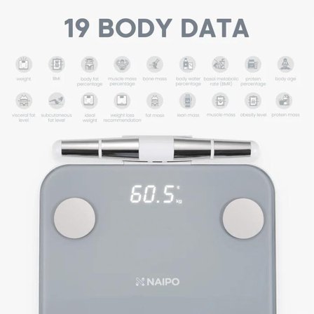 Naipo NP-BS03 badevekt med fettprosentmåling