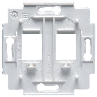 ABB 1819.02 Fästram för 2xRJ45 AMP, Strömbrytare & vägguttag