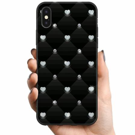 Apple Iphone Xs Max Tpu Mobilskal Bling Heart