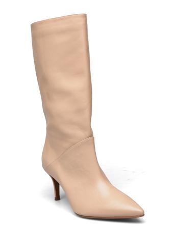 Booties Korkeavartiset Saapikkaat Beige Billi Bi