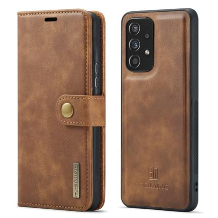 DG.MING 2-i-1 Magnet Pung Samsung Galaxy A53 Cognac
