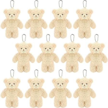 12-pack bruna mininallar, 4,7 tum liten mjuk fylld nalle