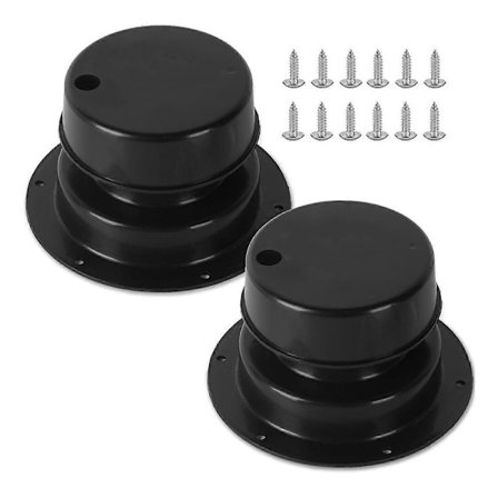2-pack RV Taklucka Ventilationsskydd Kit för RV Husvagn Taklucka Ventilationsskydd Svart