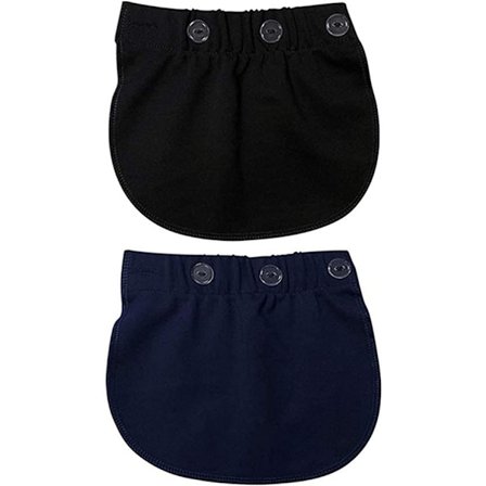 Justerbar elastisk midjeutvider Maternity Pants Extender Graviditetsbelte Extender Stretcher Bukser Extension Maternity Pants for Gravid Kvinner, 2
