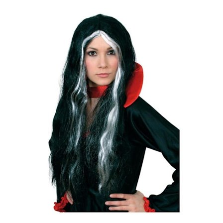 Svart Lång Häxperuk Maskerad Halloween