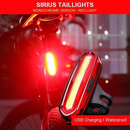 120 Lumen Cykel Baklampa USB Uppladdningsbar Vattentät MTB Cykel Baklampa Ciclismo Rött Ljus