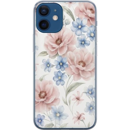 Kompatibel Mobilcover til Apple Apple iPhone 12 Romantiske blomster