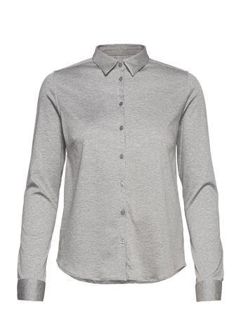 Tina Jersey Shirt Långärmad Skjorta Grå MOS MOSH