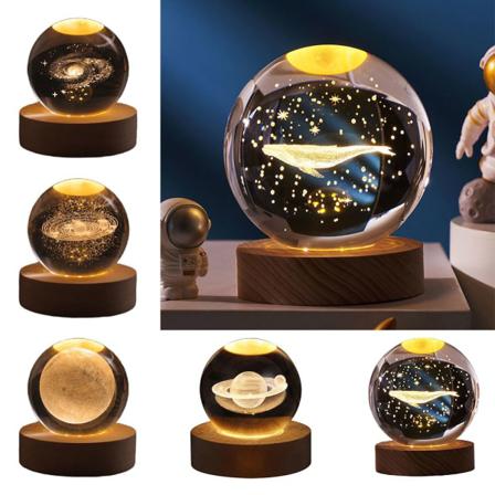 Crystal Ball Led Nattljus Basprydnad