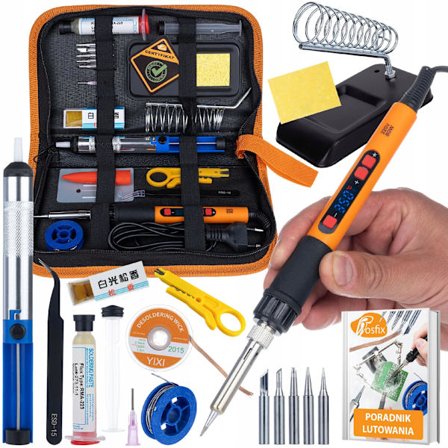 Lodningsset Start 80W LCD 11-i-1 – 6 Spetsar | 180–500°C | RMA-223 | ESD | Organizer