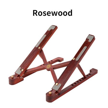 Puinen kannettavan tietokoneen jalusta taitettava 8 tasoa korkeussäädettävä kannettava kannettava tietokoneteline Tietokonetuki MacBook Air Pro 11-17: