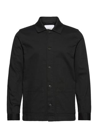 Preston Dobby Hybrid Overshirts Svart Les Deux