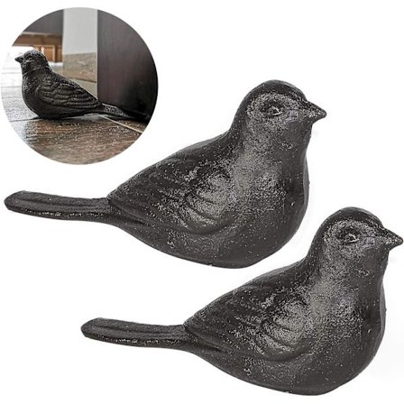 Dörrstopp för golv Dekorativ söt fågel Tungt gjutjärn
