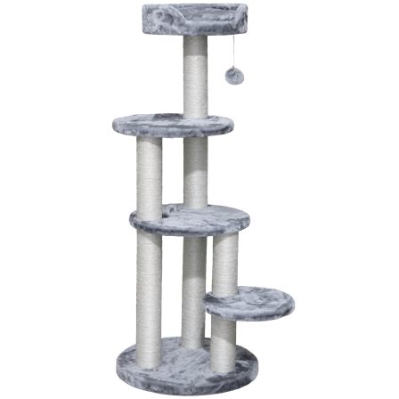 Selected by ZOO - Klorebrett i resin, 50x50x129cm, Grå - Katt - Kloretre og kloremøbler - Kloremøbler og kloretønner - ZOO.no