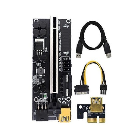 PCI-E Riserkort 1X till 16X GPU-förlängare Riserkort USB 3.0 GPU-adapter 6-stifts