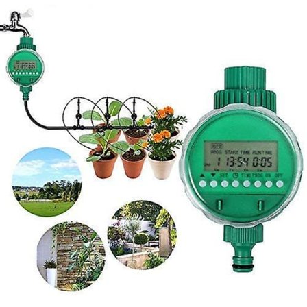 LCD Vanntett Digital Vann Timer Automatisk Vanningstimer Elektronisk Hagevanningskontroller