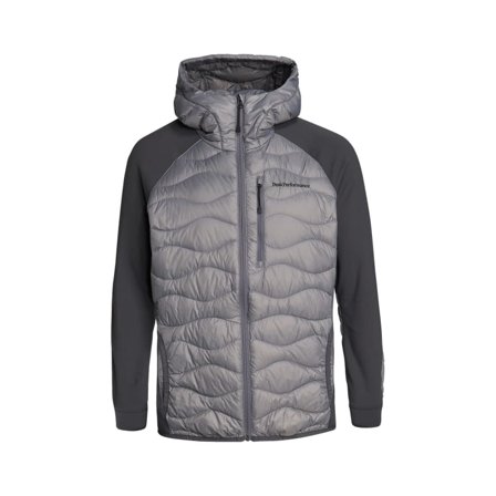 Peak Performance Men's Helium Hybrid Hood Jacket Men middle-layer down jackets Grey L