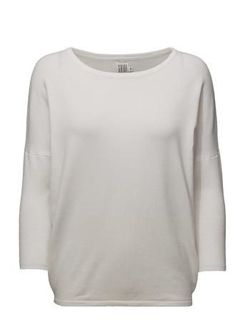 A2561, Milasz R-Neck Pullover Pullover Hvit Saint Tropez